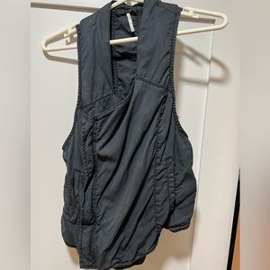 Free People Grey Accent Vest size medium